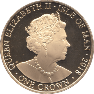 2018 ONE CROWN ISLE OF MAN - WORLD COINS - Cambridgeshire Coins