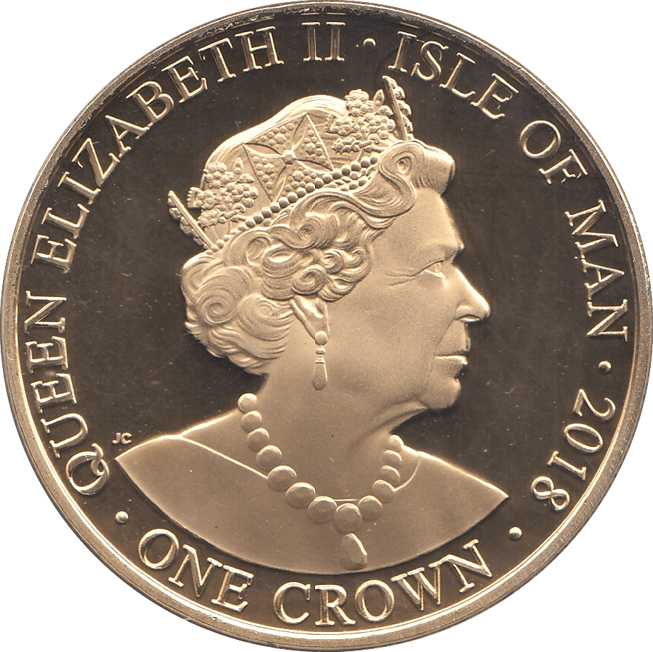 2018 ONE CROWN ISLE OF MAN - WORLD COINS - Cambridgeshire Coins