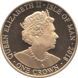 2018 ONE CROWN ISLE OF MAN - WORLD COINS - Cambridgeshire Coins