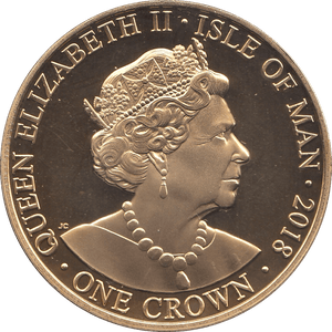 2018 ONE CROWN ISLE OF MAN - WORLD COINS - Cambridgeshire Coins