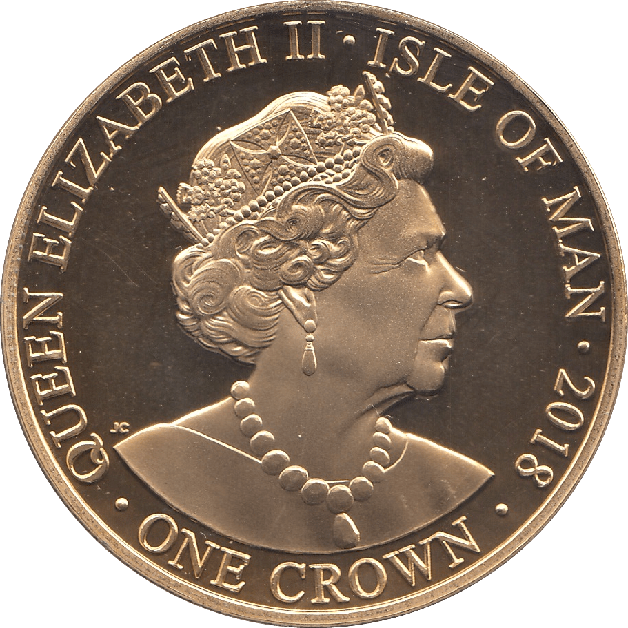 2018 ONE CROWN ISLE OF MAN - WORLD COINS - Cambridgeshire Coins