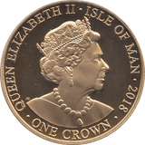 2018 ONE CROWN ISLE OF MAN - WORLD COINS - Cambridgeshire Coins