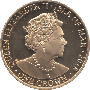 2018 ONE CROWN ISLE OF MAN - WORLD COINS - Cambridgeshire Coins
