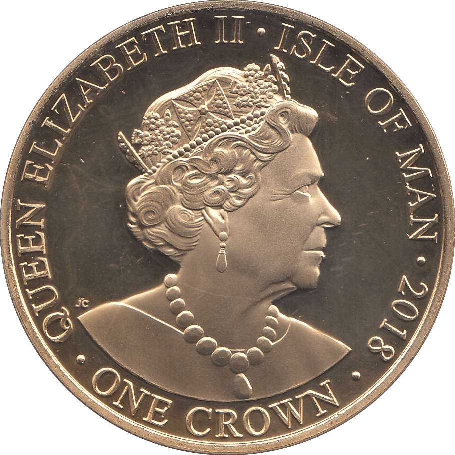 2018 ONE CROWN ISLE OF MAN - WORLD COINS - Cambridgeshire Coins