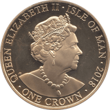 2018 ONE CROWN ISLE OF MAN - WORLD COINS - Cambridgeshire Coins