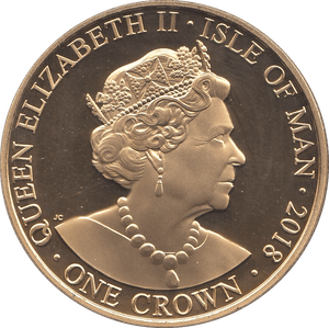 2018 ONE CROWN ISLE OF MAN - WORLD COINS - Cambridgeshire Coins