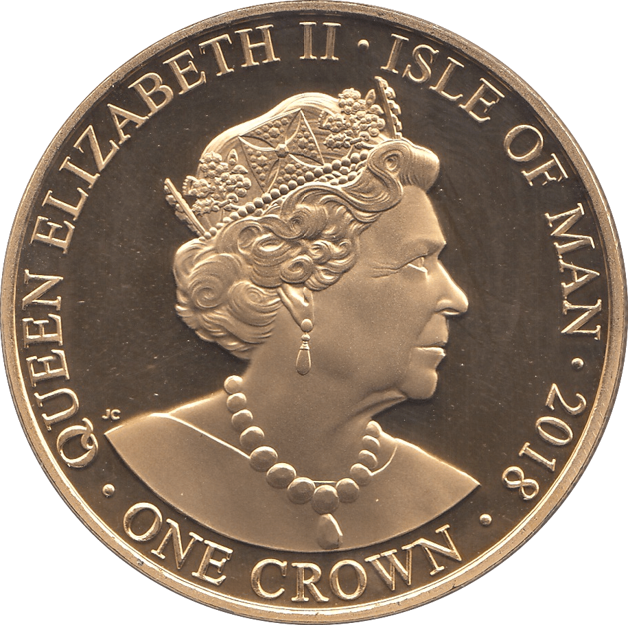 2018 ONE CROWN ISLE OF MAN - WORLD COINS - Cambridgeshire Coins