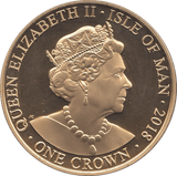 2018 ONE CROWN ISLE OF MAN - WORLD COINS - Cambridgeshire Coins