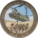 2018 ONE CROWN PROOF - LIKE ROYAL AIR FORCE CENTENARY 1918 - 2018 2 - WORLD COINS - Cambridgeshire Coins