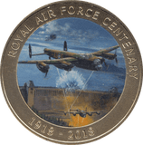 2018 ONE CROWN PROOF - LIKE ROYAL AIR FORCE CENTENARY 1918 - 2018 5 - WORLD COINS - Cambridgeshire Coins