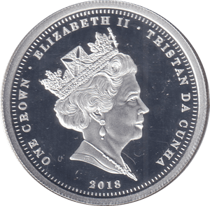 2018 ONE CROWN TRISTAN DA CUNHA - WORLD COINS - Cambridgeshire Coins