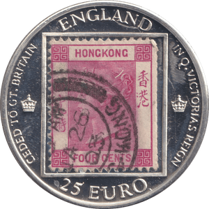 2018 ONE DOLLAR SILVER PROOF ENGLAND 25 EURO - SILVER WORLD COINS - Cambridgeshire Coins
