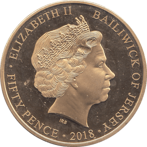 2018 PROOF 50 PENCE BAILIWICK OF JERSEY - WORLD COINS - Cambridgeshire Coins