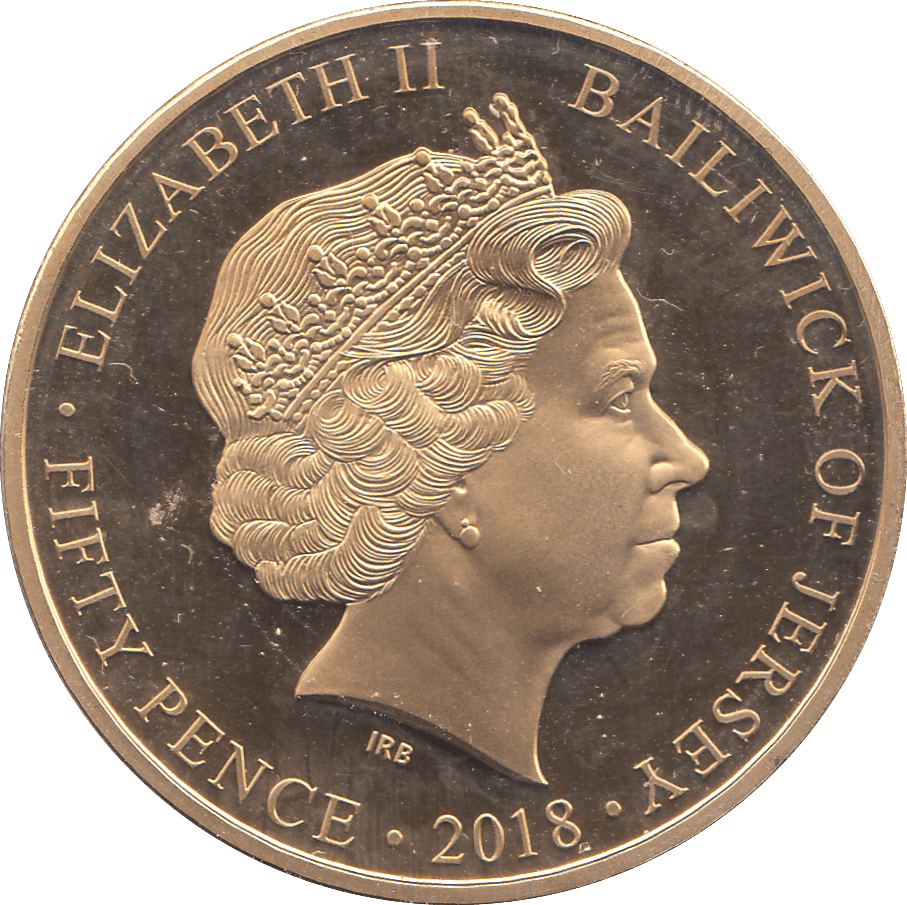 2018 PROOF 50 PENCE BAILIWICK OF JERSEY - WORLD COINS - Cambridgeshire Coins