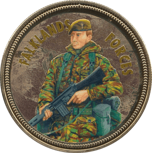 2018 PROOF CARAT CARAT GOLD PLATED COMMEMORATIVE MILITARY ROYAL MARINE - WORLD COINS - Cambridgeshire Coins