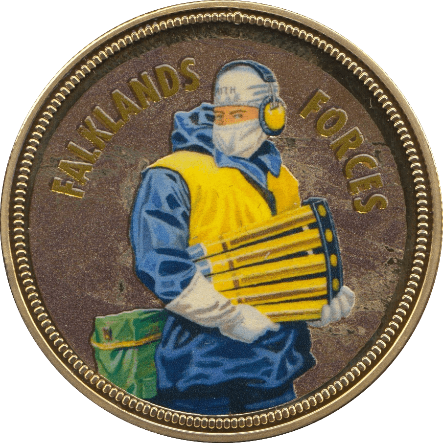 2018 PROOF CARAT CARAT GOLD PLATED COMMEMORATIVE MILITARY ROYAL MARINE - WORLD COINS - Cambridgeshire Coins