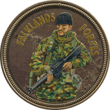 2018 PROOF CARAT CARAT GOLD PLATED COMMEMORATIVE MILITARY ROYAL MARINE - WORLD COINS - Cambridgeshire Coins