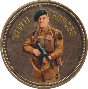 2018 PROOF CARAT GOLD PLATED COMMEMORATIVE WWII FORCES - WORLD COINS - Cambridgeshire Coins