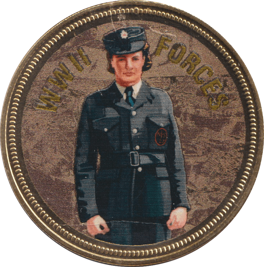 2018 PROOF CARAT GOLD PLATED COMMEMORATIVE WWII FORCES - WORLD COINS - Cambridgeshire Coins