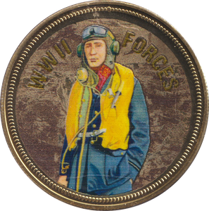 2018 PROOF CARAT GOLD PLATED COMMEMORATIVE WWII FORCES - WORLD COINS - Cambridgeshire Coins