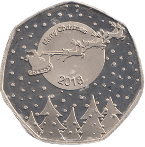 2018 PROOF LIKE CHRISTMAS 50P COIN - 50P CHRISTMAS COIN - Cambridgeshire Coins