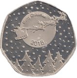 2018 PROOF LIKE CHRISTMAS 50P COIN - 50P CHRISTMAS COIN - Cambridgeshire Coins