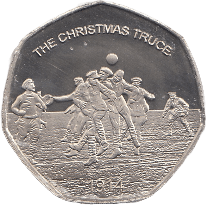 2018 PROOF LIKE CHRISTMAS TRUCE 50P COIN - 50P CHRISTMAS COINS - Cambridgeshire Coins