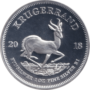 2018 PROOF SILVER KRUGERRAND - Silver Proof - Cambridgeshire Coins
