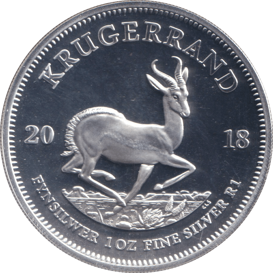 2018 PROOF SILVER KRUGERRAND - Silver Proof - Cambridgeshire Coins