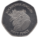 2018 ROCKHOPPER PENGUIN FIFTY PENCE FALKLAND ISLANDS ( BU ) - WORLD COINS - Cambridgeshire Coins