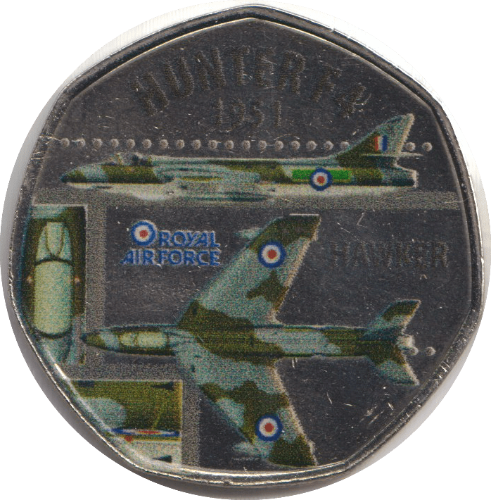 2018 ROYAL AIR FORCE HUNTER F4 1951 - WORLD COINS - Cambridgeshire Coins