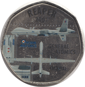 2018 ROYAL AIR FORCE REAPER 2001 - WORLD COINS - Cambridgeshire Coins