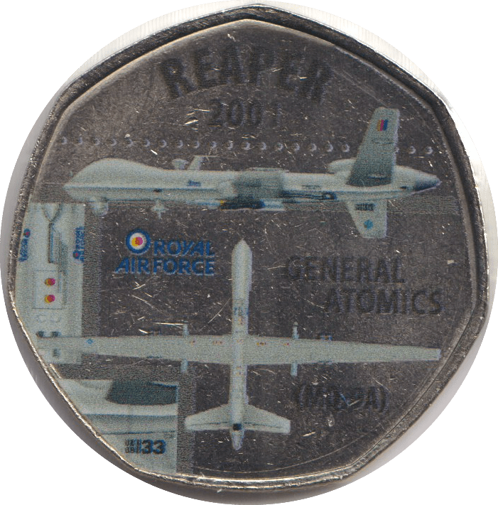 2018 ROYAL AIR FORCE REAPER 2001 - WORLD COINS - Cambridgeshire Coins