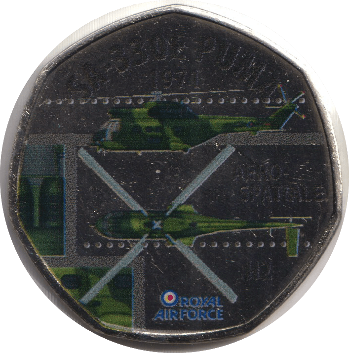 2018 ROYAL AIR FORCE SA - 330E PUMA 1971 - WORLD COINS - Cambridgeshire Coins