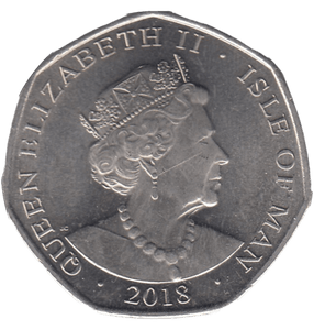 2018 ROYAL ORB 50P ISLE OF MAN - 50P REGIONAL ISSUES - Cambridgeshire Coins