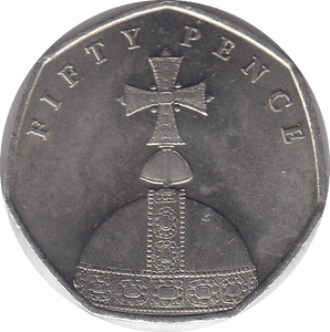2018 ROYAL ORB 50P ISLE OF MAN - WORLD COINS - Cambridgeshire Coins