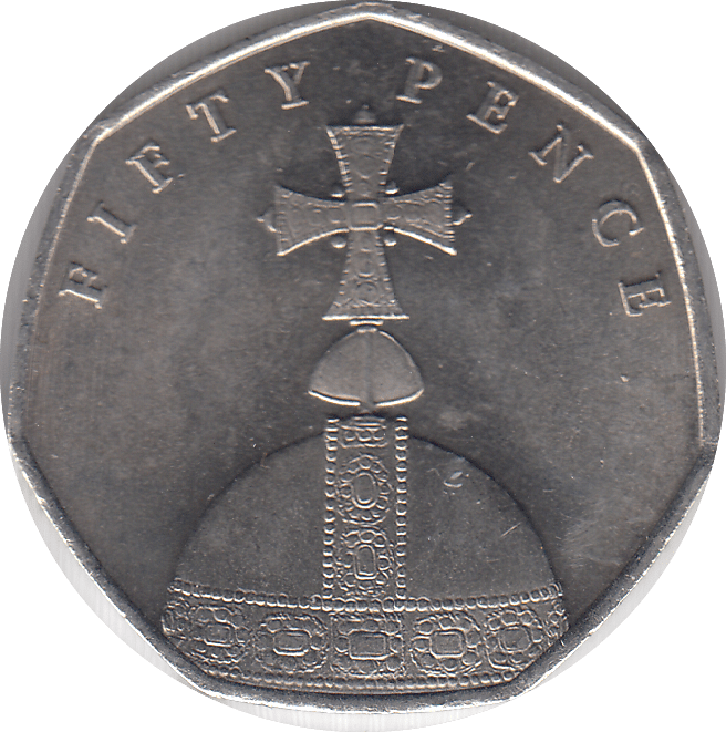 2018 ROYAL ORB 50P ISLE OF MAN - WORLD COINS - Cambridgeshire Coins