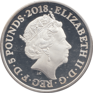 2018 SILVER 1918 PEACE FIVE POUNDS ( PROOF ) - SILVER WORLD COINS - Cambridgeshire Coins