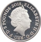 2018 SILVER 1918 PEACE FIVE POUNDS ( PROOF ) - SILVER WORLD COINS - Cambridgeshire Coins