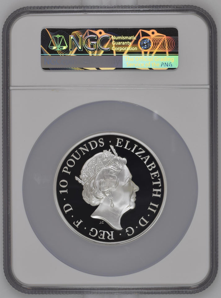2018 SILVER 5OZ £10 BRITANNIA GREAT BRITAIN ONE OF FIRST 100 STRUCK NGC GEM PROOF - NGC SILVER COINS - Cambridgeshire Coins