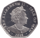 2018 SILVER CORONATION OATH 50P BU ISLE OF MAN - 50P REGIONAL ISSUES - Cambridgeshire Coins