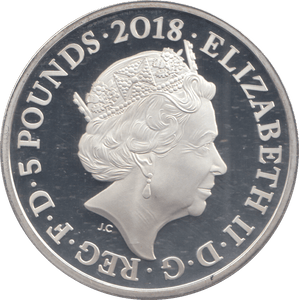 2018 SILVER FIVE POUNDS LEST WE FORGET ( PROOF ) - £5 Silver Proof - Cambridgeshire Coins