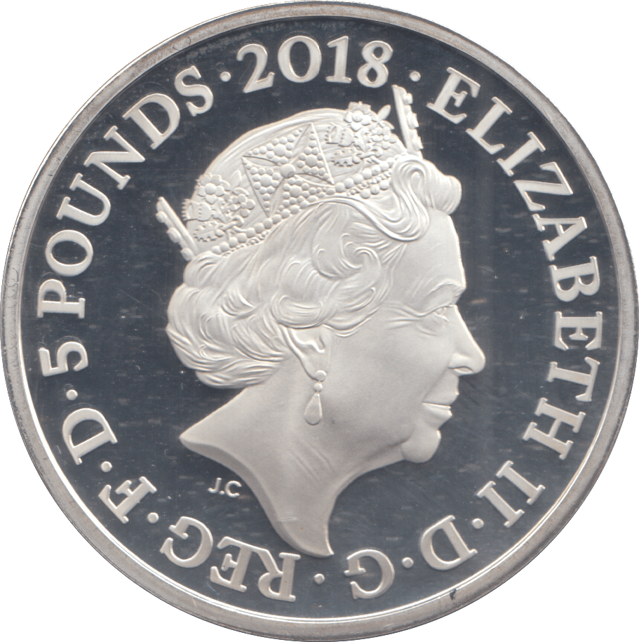 2018 SILVER FIVE POUNDS LEST WE FORGET ( PROOF ) - £5 Silver Proof - Cambridgeshire Coins
