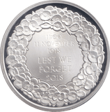 2018 SILVER FIVE POUNDS LEST WE FORGET ( PROOF ) - £5 Silver Proof - Cambridgeshire Coins