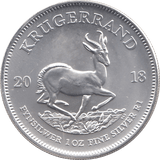 2018 SILVER KRUGERRAND 1OZ SOUTH AFRICA ( UNC ) - SILVER WORLD COINS - Cambridgeshire Coins