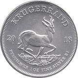 2018 SILVER KRUGERRAND 1OZ SOUTH AFRICA ( UNC ) - SILVER WORLD COINS - Cambridgeshire Coins