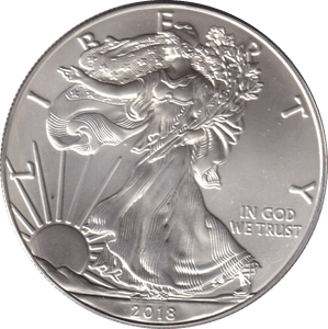 2018 SILVER LIBERTY DOLLAR USA - SILVER WORLD COINS - Cambridgeshire Coins