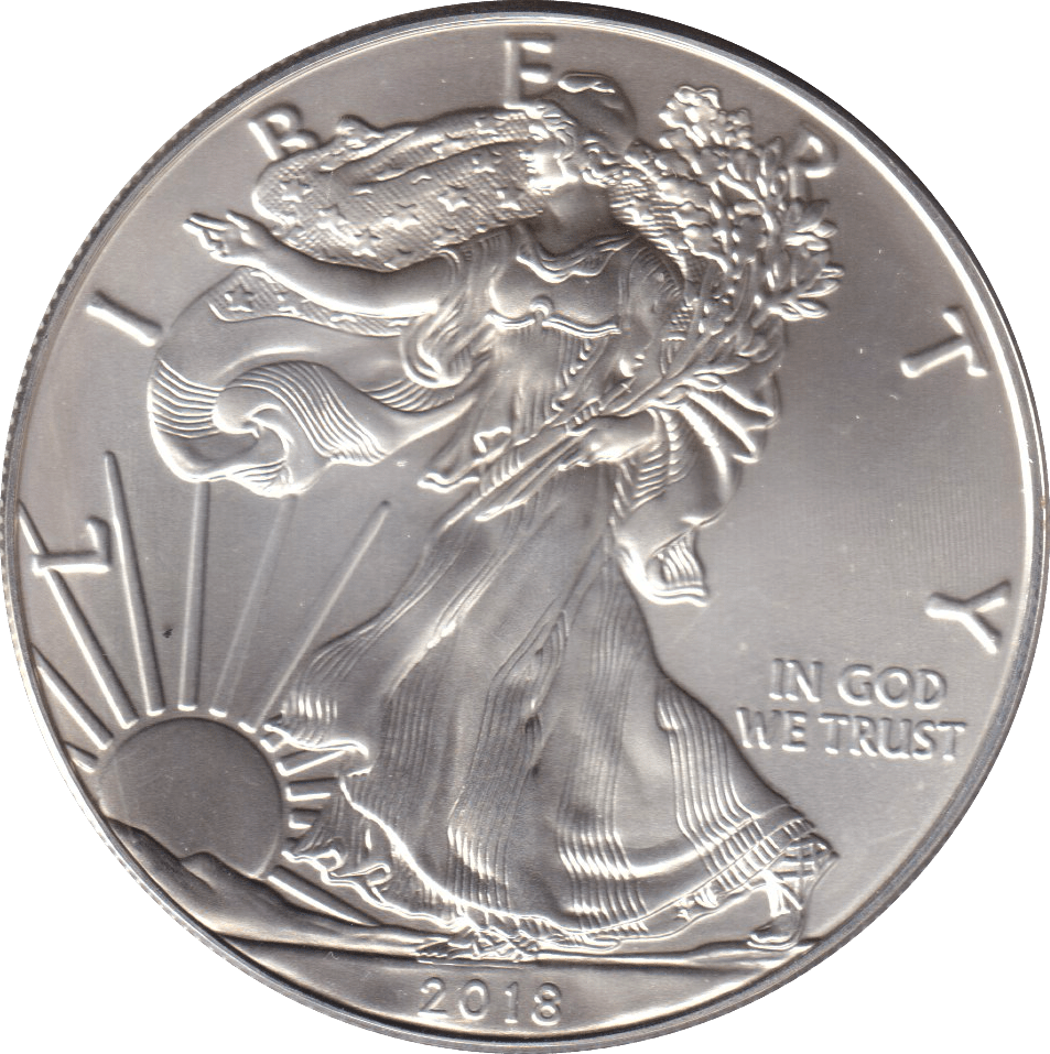 2018 SILVER LIBERTY DOLLAR USA - SILVER WORLD COINS - Cambridgeshire Coins