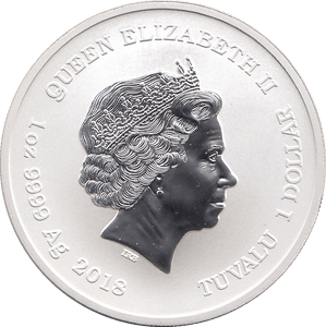 2018 SILVER MARVEL ONE DOLLAR THOR TUVALU - SILVER WORLD COINS - Cambridgeshire Coins