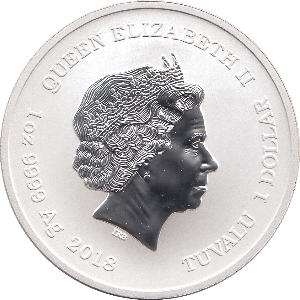 2018 SILVER MARVEL ONE DOLLAR THOR TUVALU - SILVER WORLD COINS - Cambridgeshire Coins